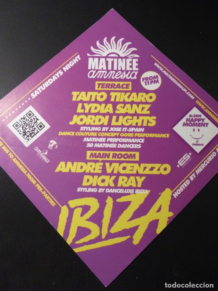 Entradas antiguas de conciertos: FLYER AMNESIA 2012. MATIN&Eacute;E. IBIZA - Foto 2