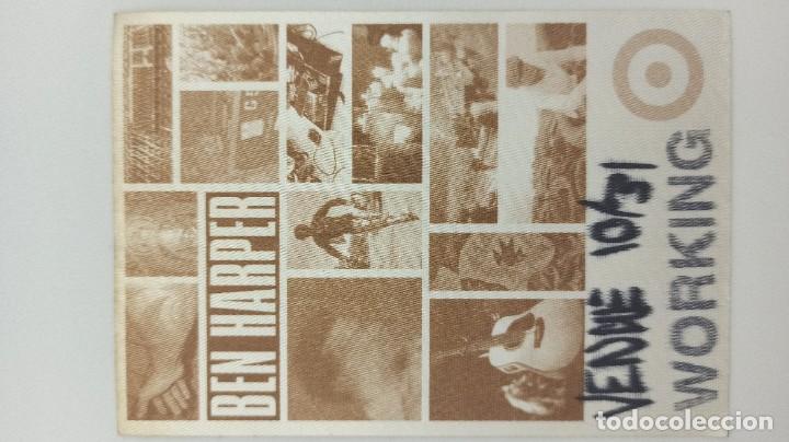 Entradas antiguas de conciertos: BEN HARPER WORKING PASS BACKSTAGE ENVIO CERTIFICADO GRATIS - Foto 2