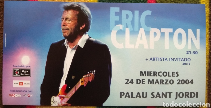Entradas antiguas de conciertos: C&aacute;rtel Eric Clapton c - Foto 1