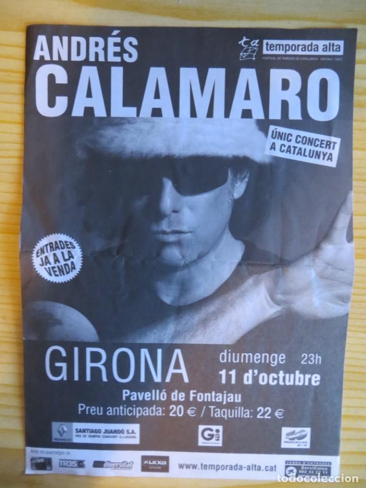 Entradas antiguas de conciertos: ANDRES CALAMARO: FLYER - Foto 1
