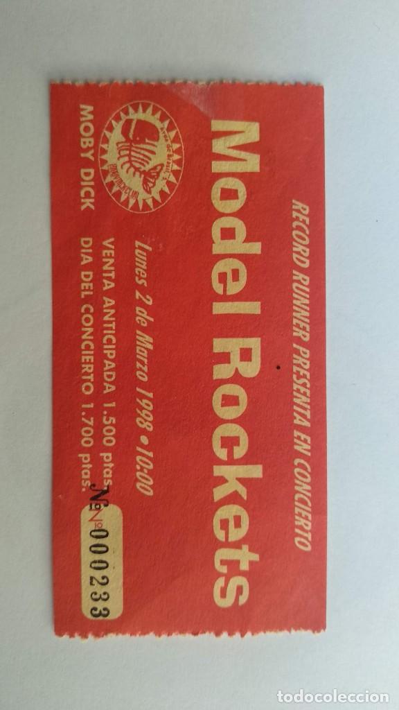 Entradas antiguas de conciertos: Entrada Model Rockets. Sala Moby Dick. 2 de marzo de 1998 - Foto 1