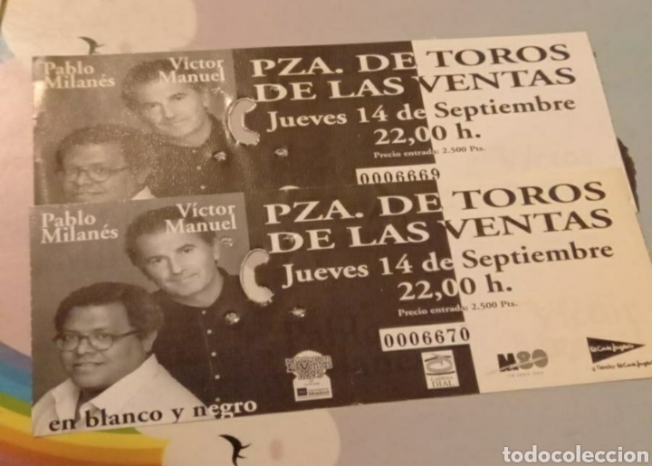 Konzert-Eintrittskarten: Entrada Concierto en blanco y negro 1995