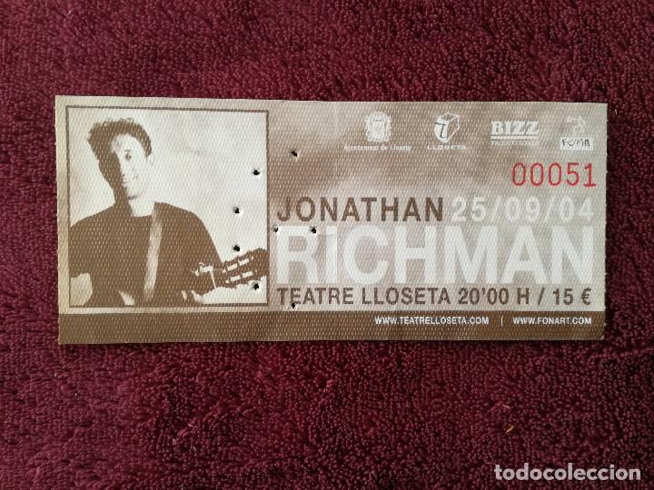 Entradas antiguas de conciertos: JONATHAN RICHMAN - TEATRE LLOSETA - Foto 1