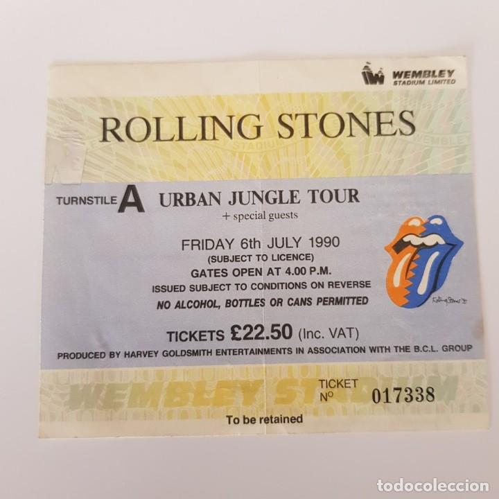 Entradas antiguas de conciertos: ROLLING STONES WEMBLEY 6- 7 - 1990 - Foto 1