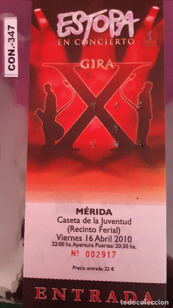 Entradas antiguas de conciertos: Concierto de Estopa (con -347) - Foto 1