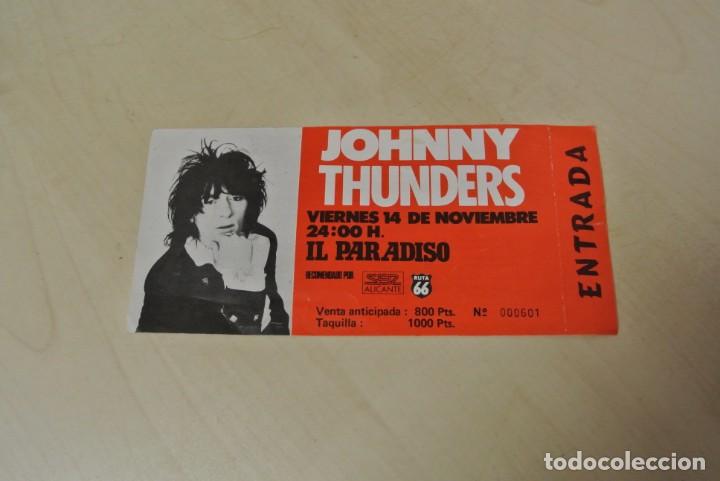 Entradas antiguas de conciertos: ENTRADA DE JOHNNY THUNDERS , IL PARAISO - Foto 1