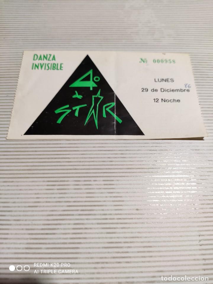 Entradas antiguas de conciertos: entrada DANZA INVISIBLE 1986 - Foto 1