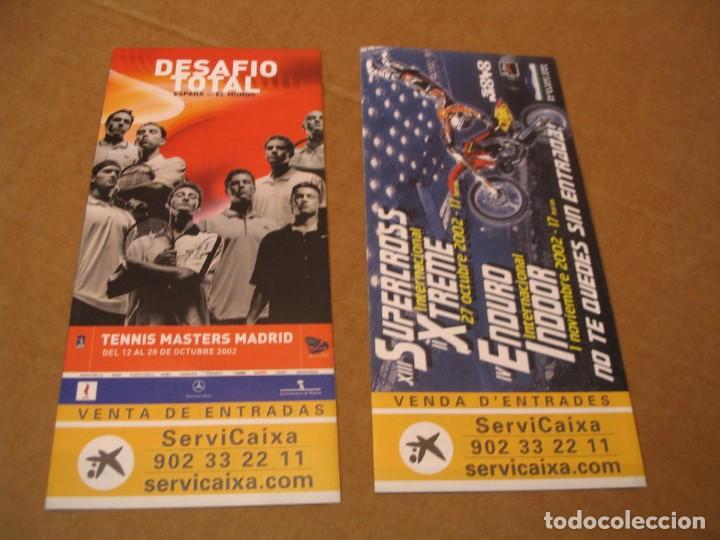 Entradas antiguas de conciertos: 2 OCTAVILLAS LUIS MIGUEL 2002 FLYER - Foto 2