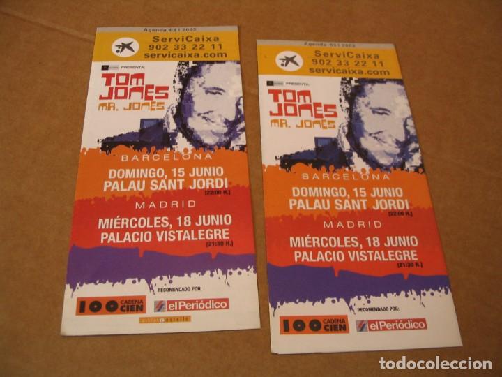 Entradas antiguas de conciertos: 2 OCTAVILLAS TOM JONES 2003 FLYER - Foto 1