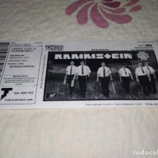 Biglietti di Concerti: ENTRADA CONCIERTO RAMMSTEIN DONOSTIA - SAN SEBASTIÁN AÑO 2004