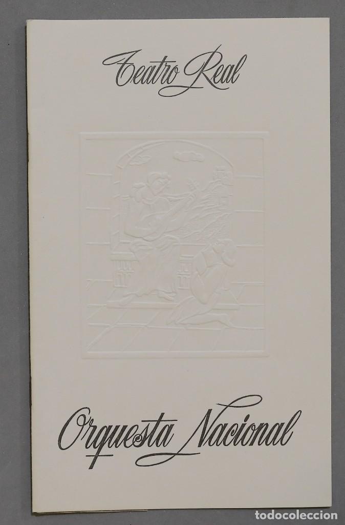 Entradas antiguas de conciertos: PROGRAMA. TEATRO REAL. ORQUESTA NACIONAL. MISA. BACH. 1978 - Foto 1