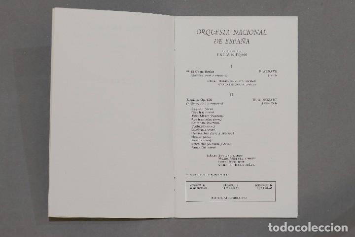 Entradas antiguas de conciertos: PROGRAMA. TEATRO REAL. ORQUESTA NACIONAL. ESPLA. ROSSINI - Foto 2