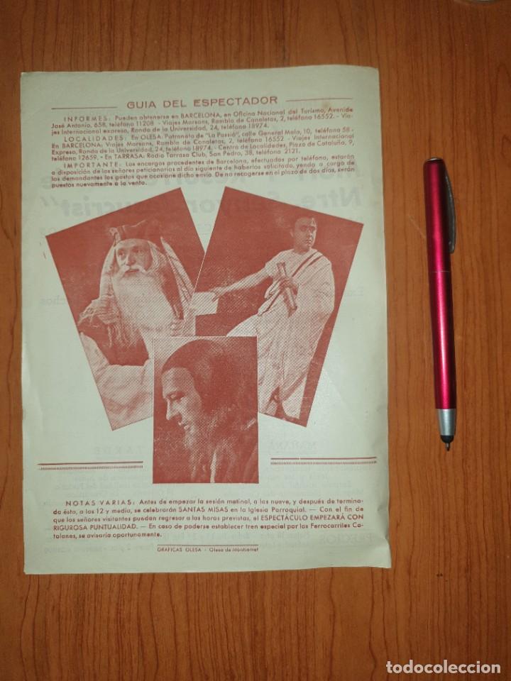 Entradas antiguas de conciertos: TEATRO OLESA 1946 LA PASSIO - Foto 2