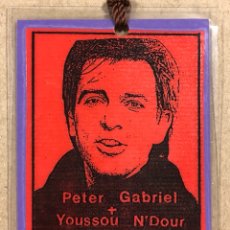 Entradas Antiguas de Conciertos: PETER GABRIEL + YOSSOU N’DOUR “SO TOUR 1987”. TARJETA ORGANIZACIÓN CONCIERTO 1987 SAN SEBASTIÁN