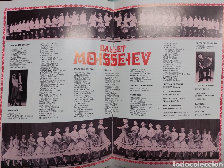 Entradas antiguas de conciertos: Cat&aacute;logo Gira y Programa BALLET Moisseiev - Foto 2