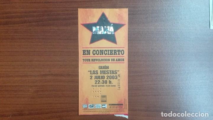 Entradas antiguas de conciertos: Entrada concierto MANA - Foto 1
