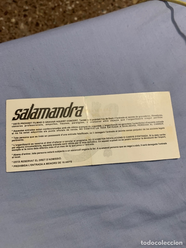 Entradas antiguas de conciertos: Entrada Das Ich sala salamandra 2008 - Foto 2