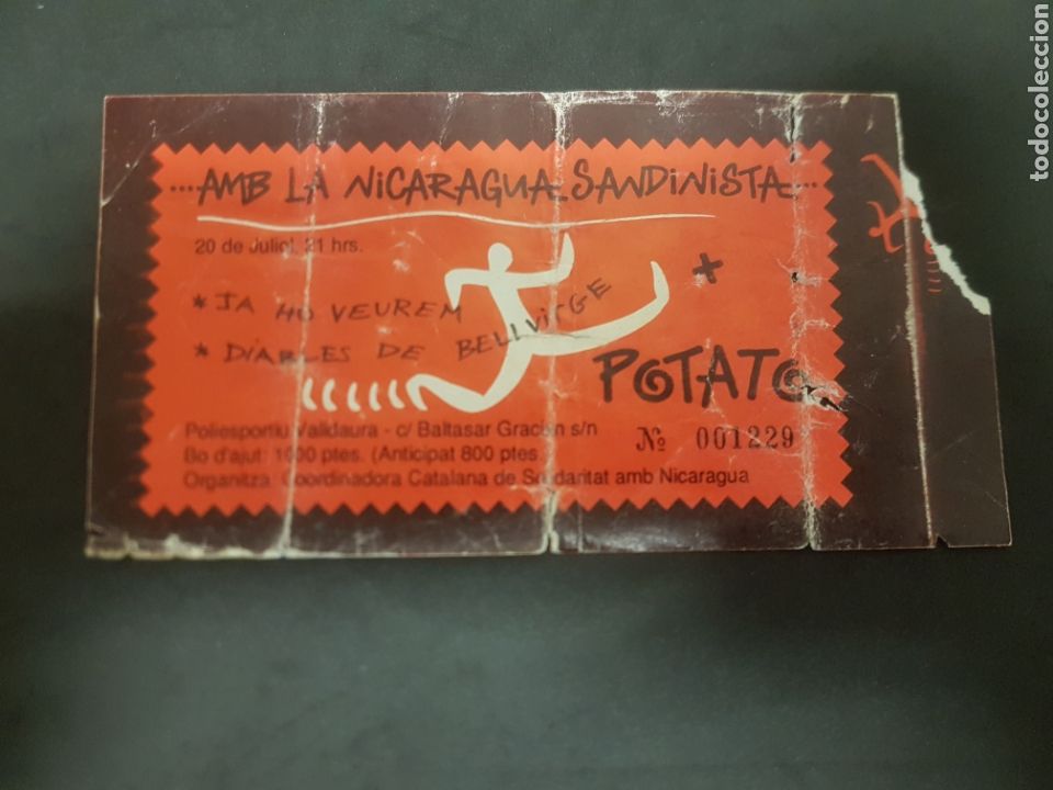 Entradas antiguas de conciertos: Entrada concierto potato - Foto 1