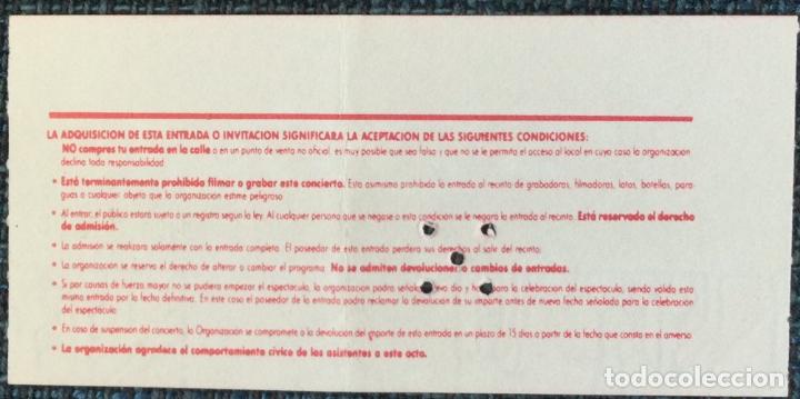 Entradas antiguas de conciertos: The Selecter. Barcelona 1992. - Foto 2