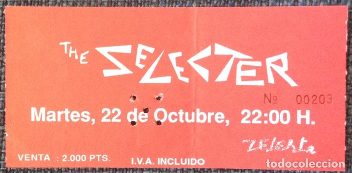 Entradas antiguas de conciertos: The Selecter. Barcelona 1992. - Foto 1