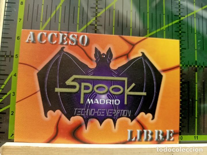 Entradas antiguas de conciertos: SPOOK MADRID TECHNOGENERATION 1997 ACCESO PUERTA - Foto 1