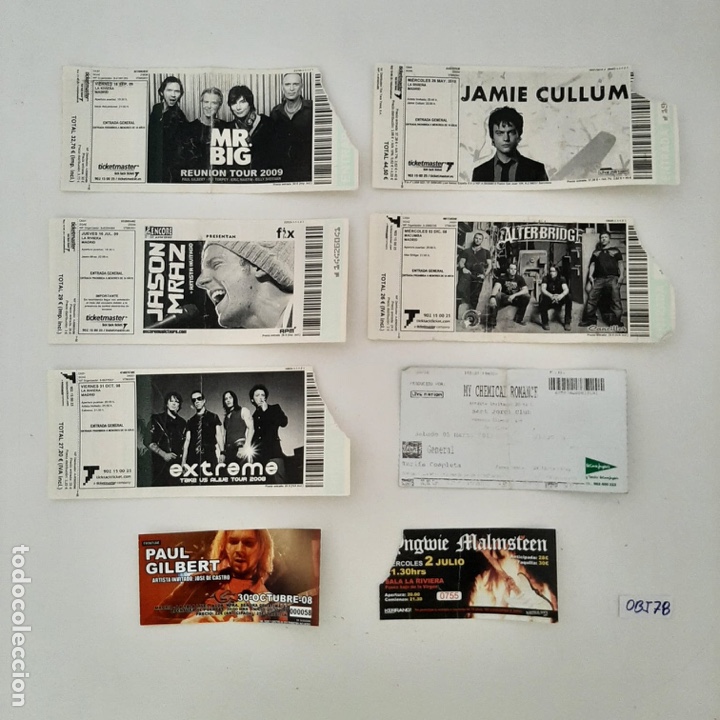 Entradas antiguas de conciertos: Lote de entradas de conciertos - Foto 1