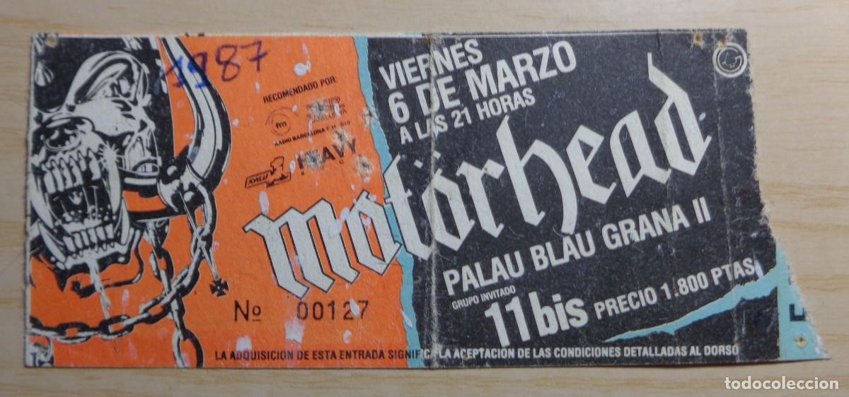 Entradas antiguas de conciertos: ENTRADA CONCIERTO MOT&Ouml;RHEAD - Foto 1