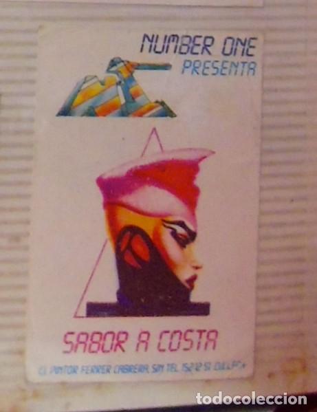 Entradas antiguas de conciertos: NUMBER ONE DISCOTECA CULLERA &Ntilde;OS 80 - Foto 1