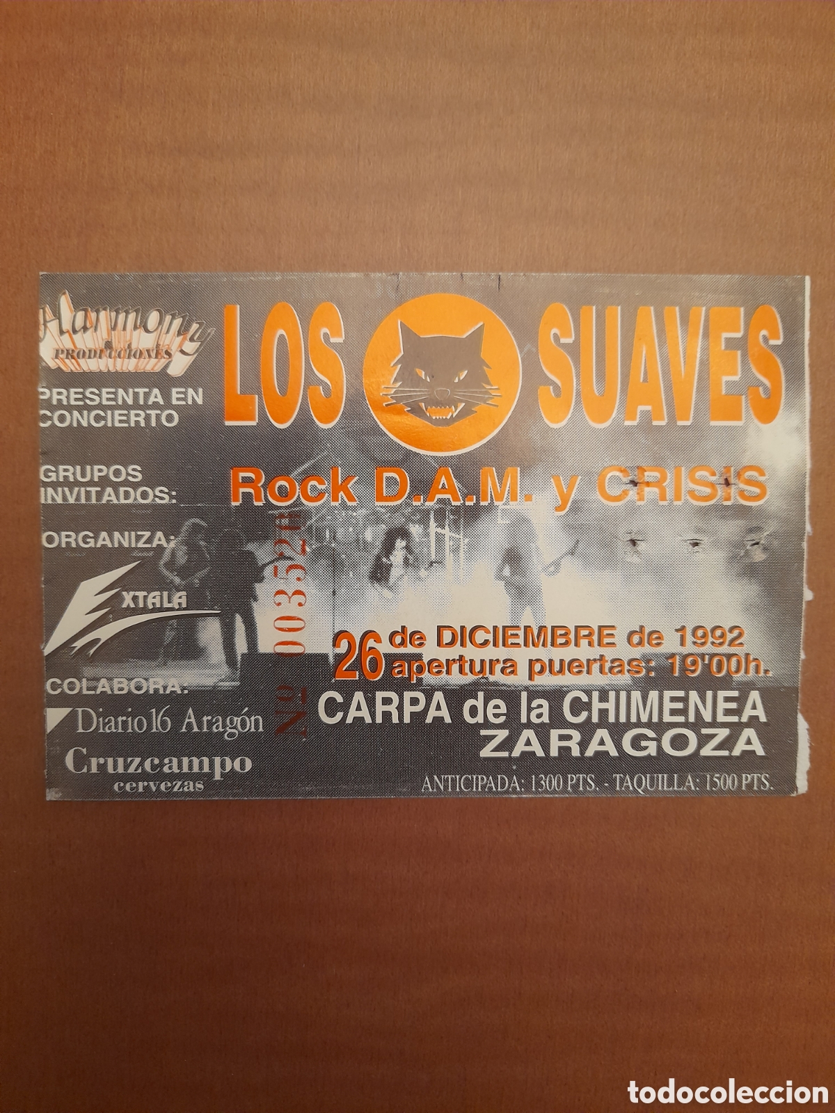 Entradas antiguas de conciertos: Entrada Los Suaves.. - Foto 1