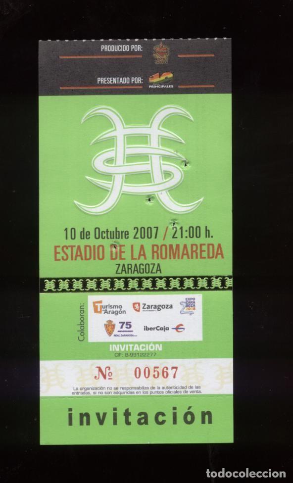 Entradas antiguas de conciertos: H&eacute;roes del Silencio Zaragoza 2007 - Foto 1