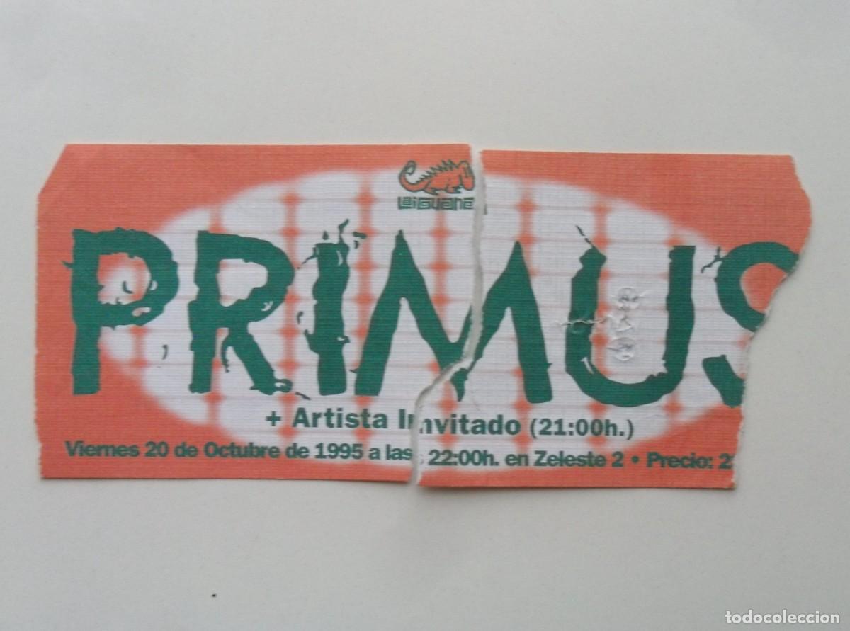Entradas antiguas de conciertos: ENTRADA CONCIERTO PRIMUS BARCELONA - Foto 1