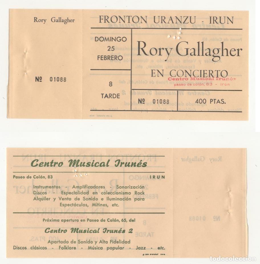 Entradas Antiguas de Conciertos: RORY GALLAGHER 1979 IRUN ENTRADA DE CONCIERTO NUEVA