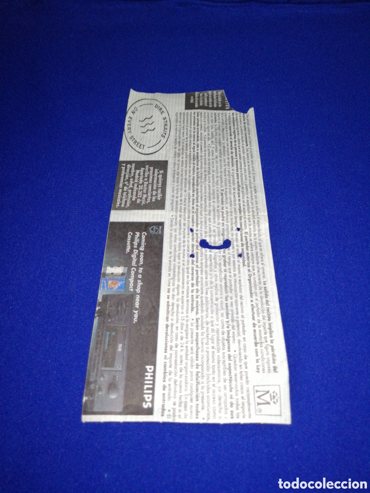 Entradas antiguas de conciertos: DIRE STRAITS - VICENTE CALDER&Oacute;N - Foto 2