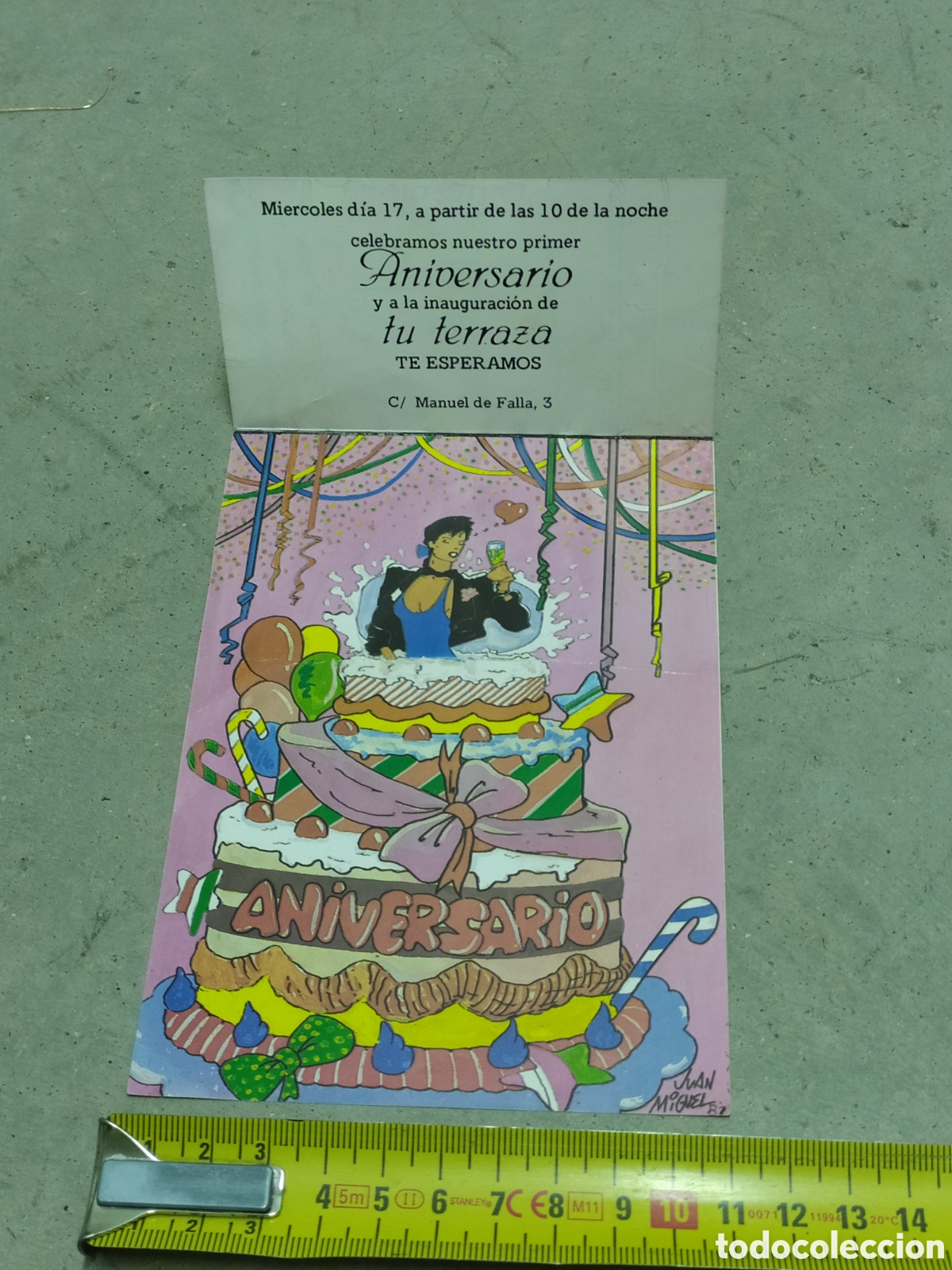Entradas antiguas de conciertos: FLYER CARAMBUCO 1&deg;ANIVERSARIO - 1987 - Foto 1