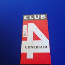 Biglietti di Concerti: CLUB SALA 4 CONCIERTO - ERIC BURDON ENTRADA