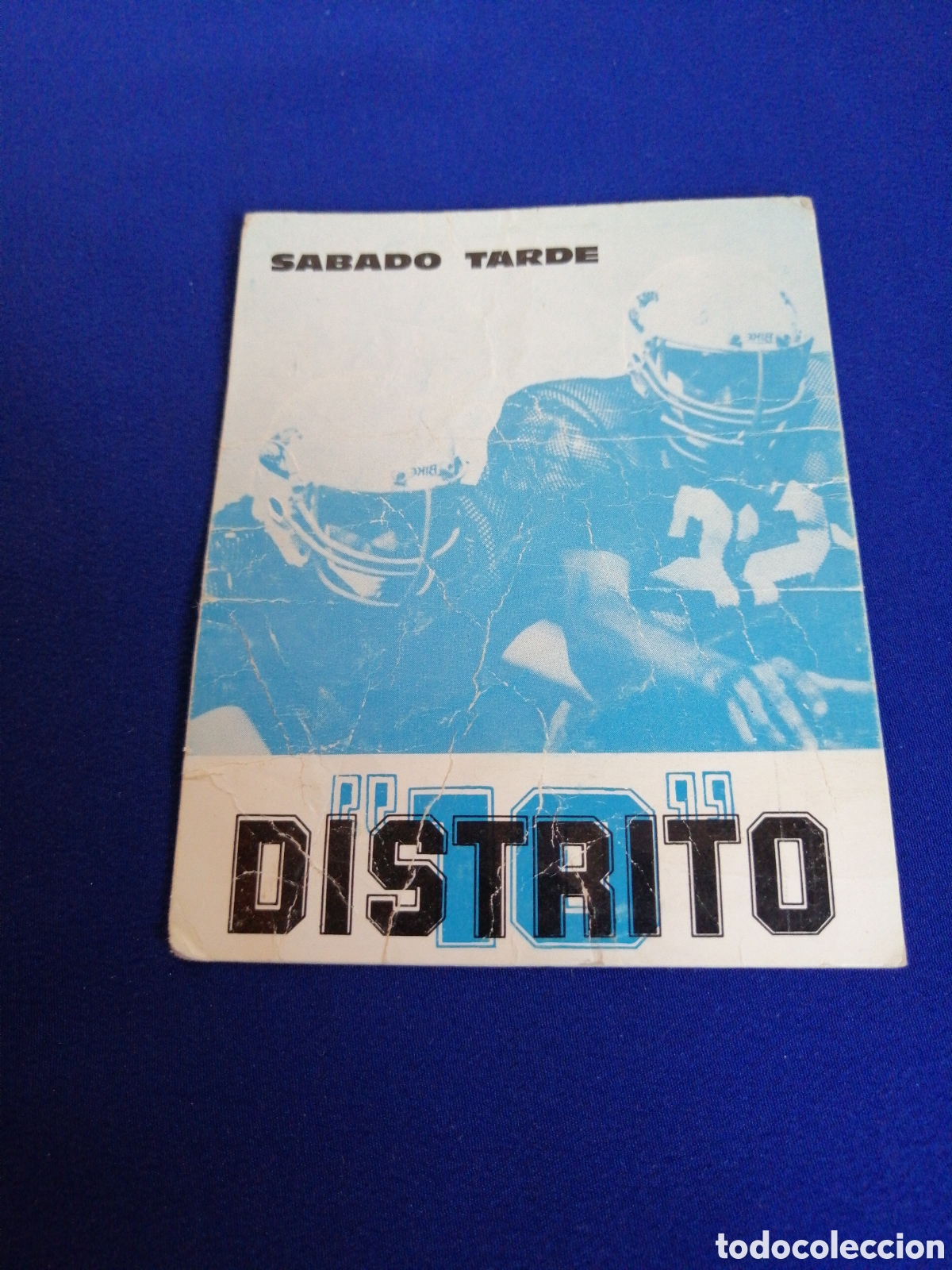 Entradas antiguas de conciertos: DISCOTECA DISTRITO 10 FLYER SABADO TARDE - Foto 1