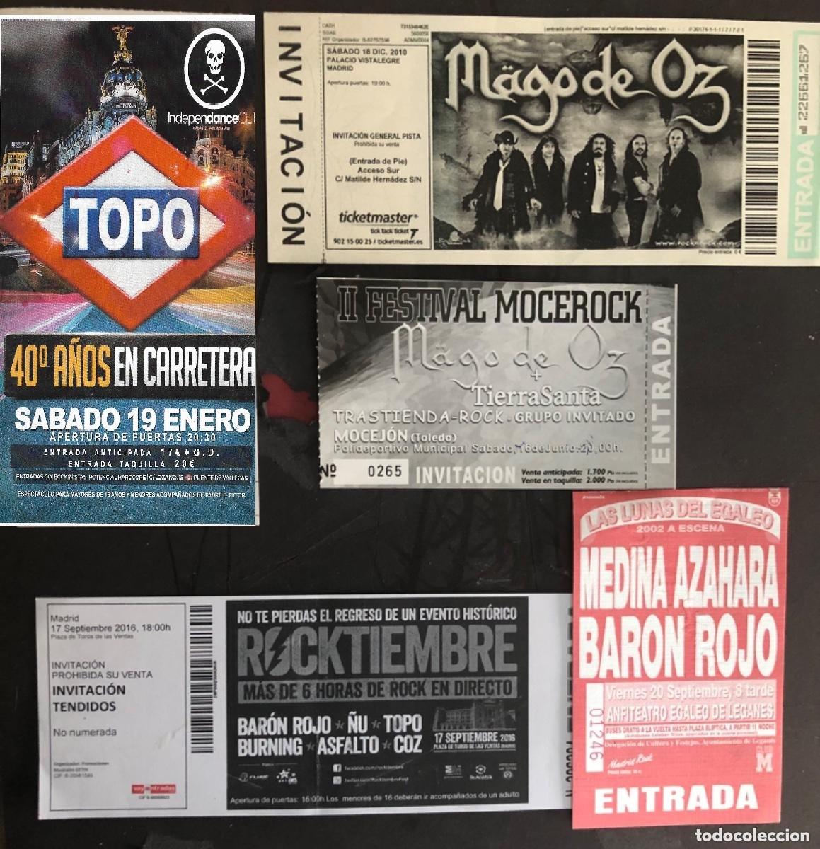 entradas rock español - Compra venta en todocoleccion