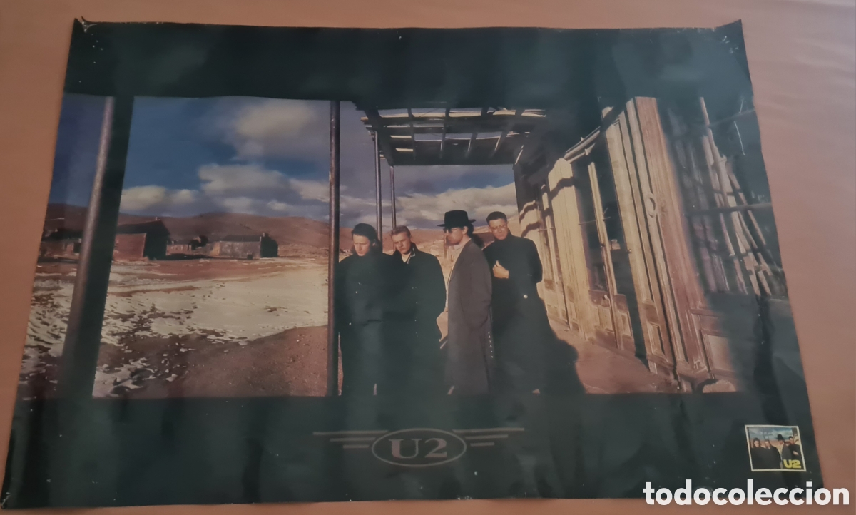 Entradas antiguas de conciertos: Enorme y antiguo p&oacute;ster de U2. - Foto 2