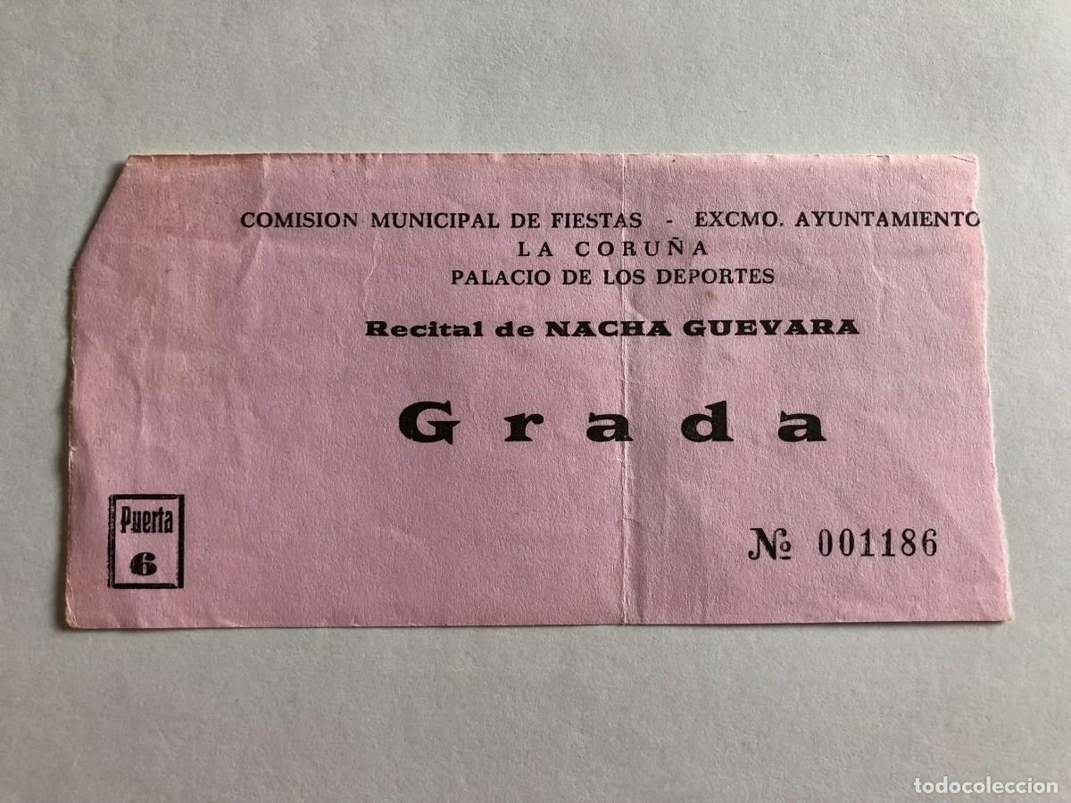 Entradas antiguas de conciertos: Entrada Concierto NACHA GUEVARA - Foto 1