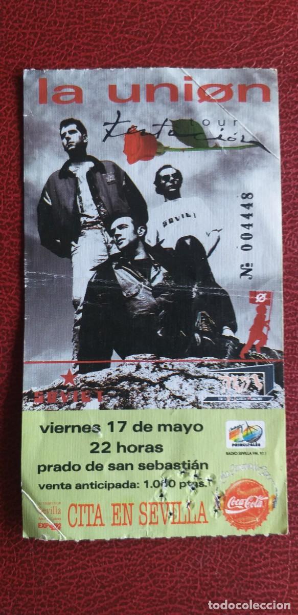 Entradas antiguas de conciertos: ENTRADA LA UNION.SEVILLA 1991. - Foto 1