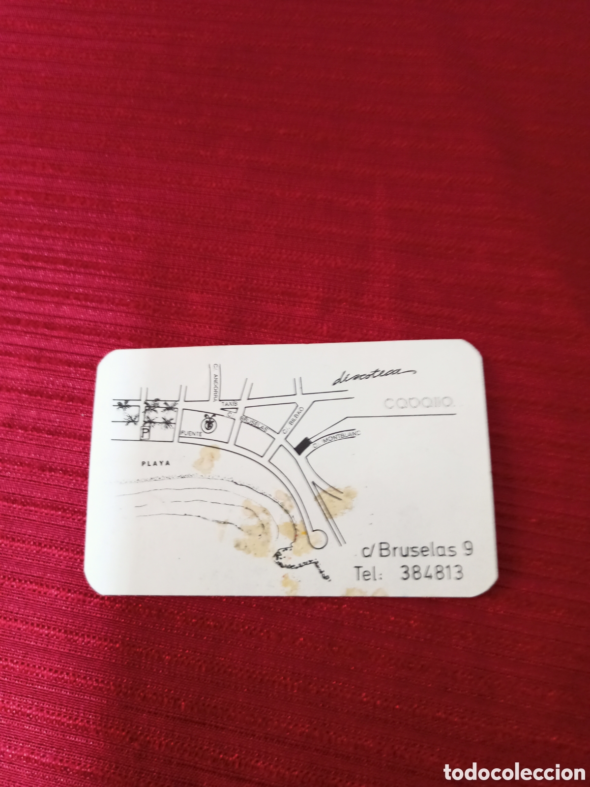 Entradas antiguas de conciertos: Tarjeta discoteca Caballo ,Salou - Foto 2
