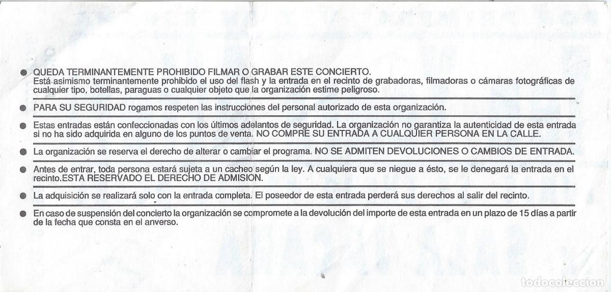Entradas antiguas de conciertos: Ten Years After - Sala J&aacute;cara (1990) - Foto 2