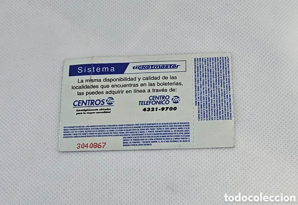 Entradas antiguas de conciertos: Entrada Attaque 77 Buenos Aires - Foto 2