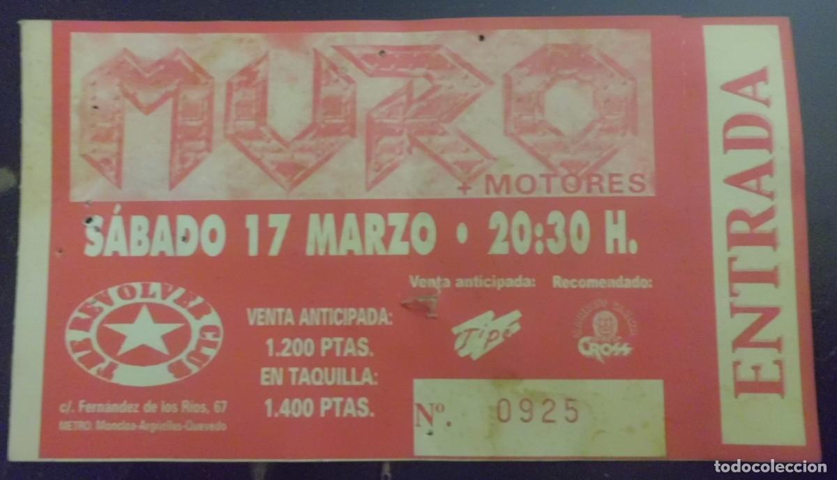 Entradas antiguas de conciertos: ENTRADA CONCIERTO MURO 2001 - Foto 1