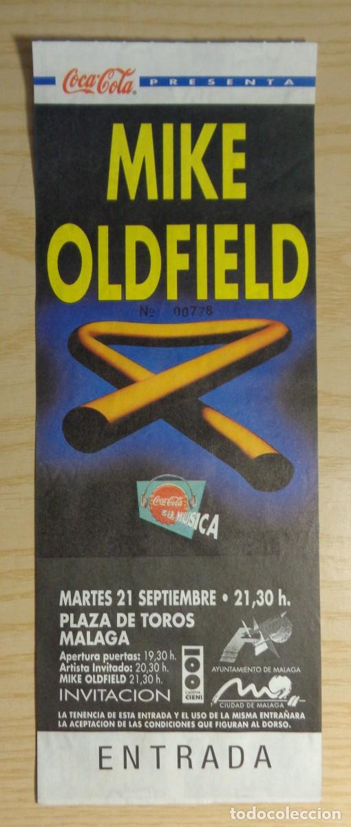 Entradas antiguas de conciertos: ENTRADA CONCIERTO MIKE OLDFIELD - Foto 1