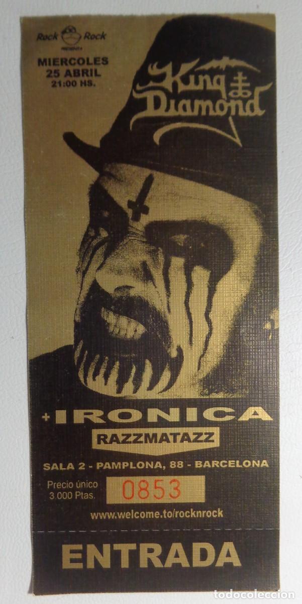 Entradas antiguas de conciertos: ENTRADA CONCIERTO KING DIAMOND - Foto 1
