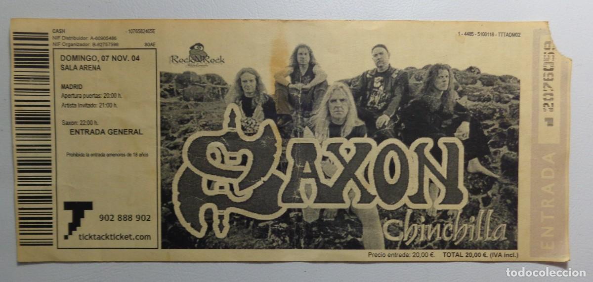 Entradas antiguas de conciertos: ENTRADA CONCIERTO SAXON - Foto 1