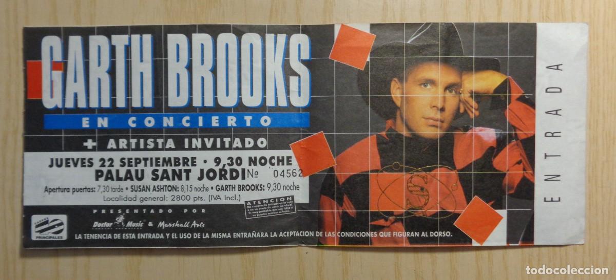 Entradas antiguas de conciertos: ENTRADA CONCIERTO GARTH BROOKS - Foto 1