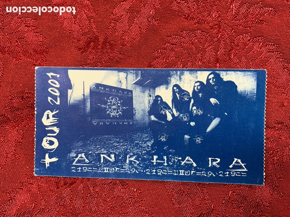 Entradas antiguas de conciertos: Entrada ANKHARA TOUR 2001 - Foto 1