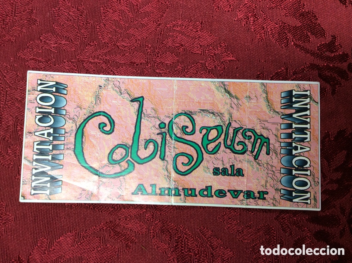 Entradas antiguas de conciertos: Entrada SALA COLISEUM. Almudevar. Huesca. 1996. - Foto 1